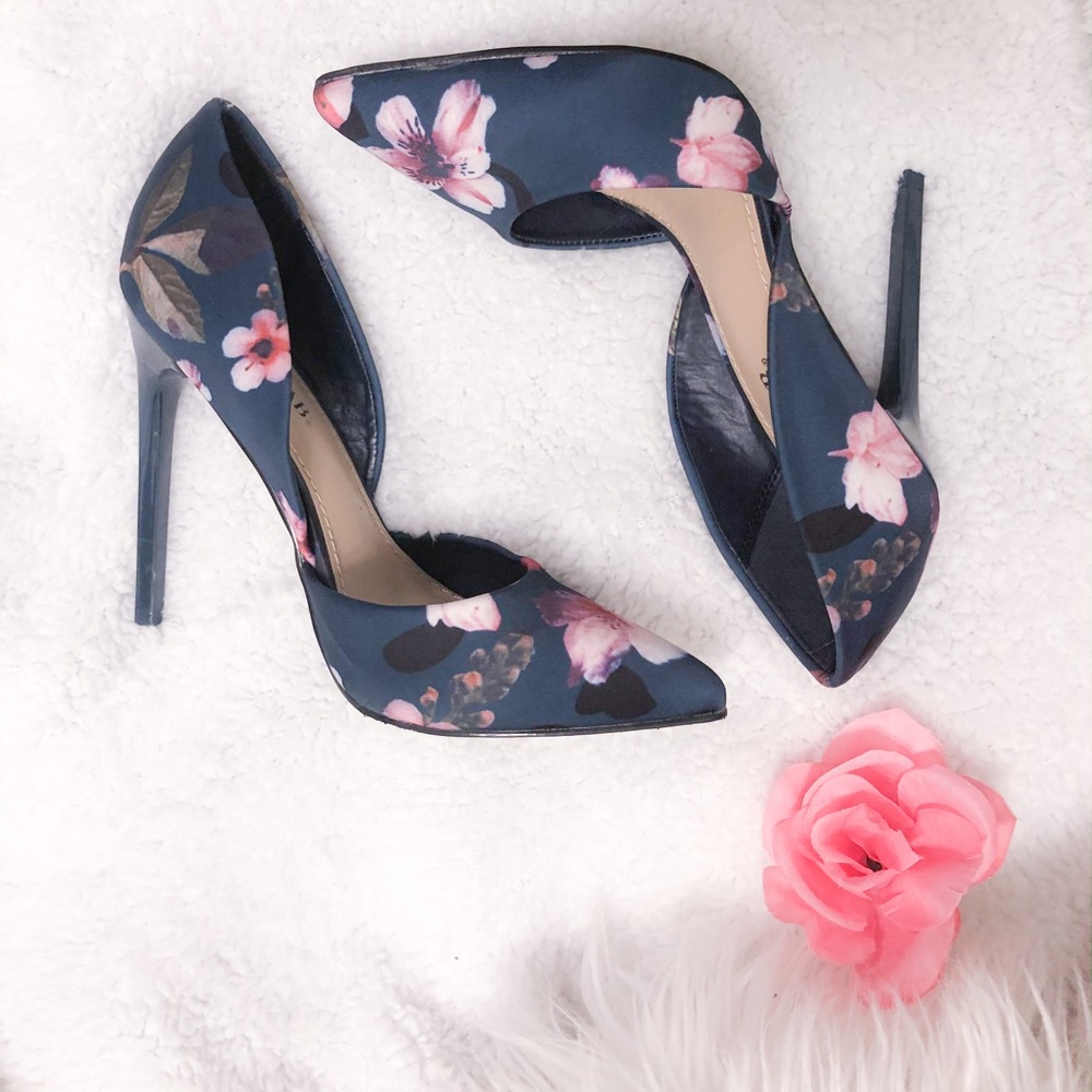 Floral high heels